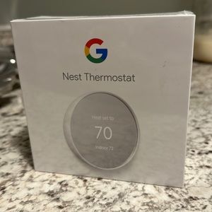NEW Google Nest Thermostat - Programmable Wifi Thermostat - Snow